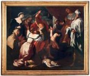 Il Giudizio Di Salomone by Luca Giordano