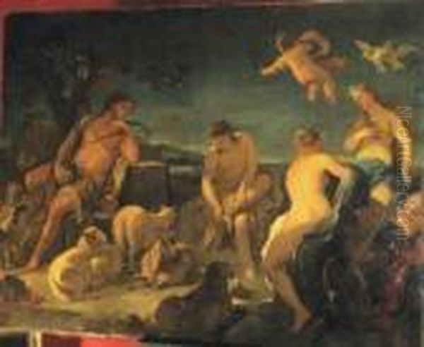 Paris, Cupidoand The Three Muses - view 1