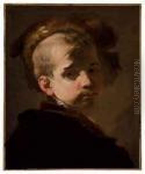Portrait Of A Boy In A Fur Hat - view 1