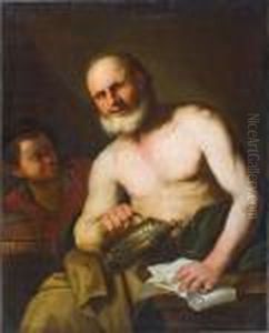 Filosofo Diogene by Luca Giordano