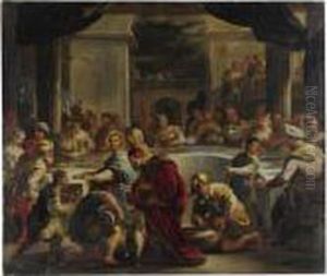 Le Nozze Di Cana by Luca Giordano