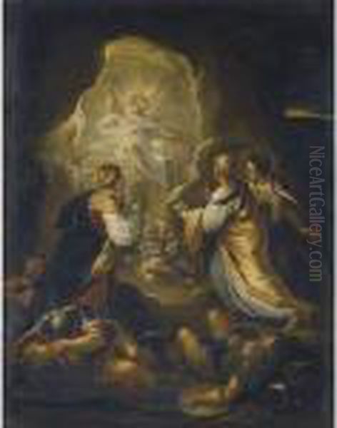 The Three Maries At The Tomb - view 1