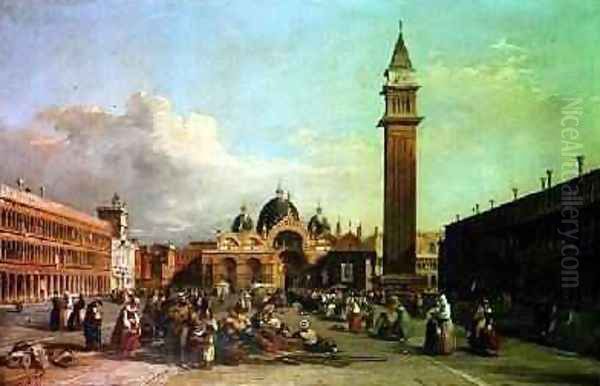 The Piazza San Marco with a procession - view 1
