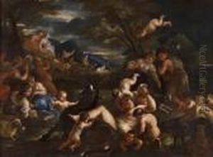 Baccanale Con 
Sileno Ebbro by Luca Giordano
