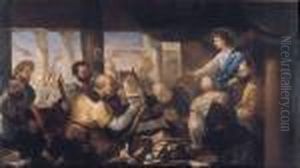 Gesu Tra I Dottori by Luca Giordano