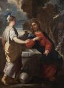 Cristo E La Samaritana by Luca Giordano