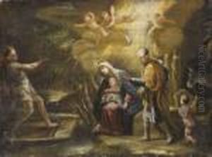La Fuite En Egypte by Luca Giordano