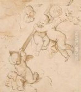 Putti Carrying A Cross