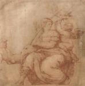 An Allegory Of Fortitude, After Raphael by Luca Giordano