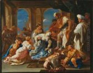 Ester E Assuero by Luca Giordano
