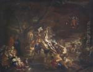 Crocefissione Di Cristo. by Luca Giordano