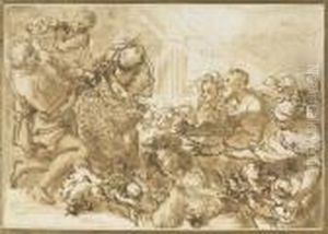 The Servants Of Moses Bringing Him The Grapes Of Canaan