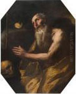 Saint Paul The Hermit. by Luca Giordano