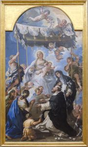 Madonna Del Rosario (o Del Badacchino). by Luca Giordano