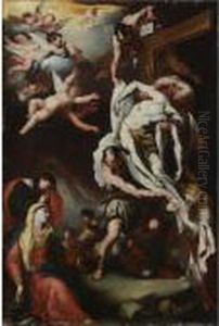 Descent From The Cross by Luca Giordano