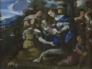 Mose Salvato Dalle Acque by Luca Giordano