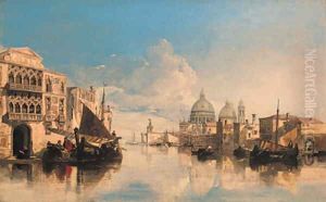 A Venetian capriccio with the Dogana and Santa Maria della Salute