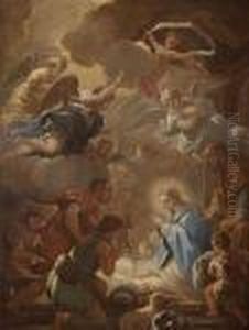 La Adoracion De Los Pastores by Luca Giordano
