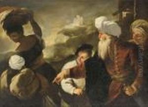 Abramo Scaccia Agar by Luca Giordano