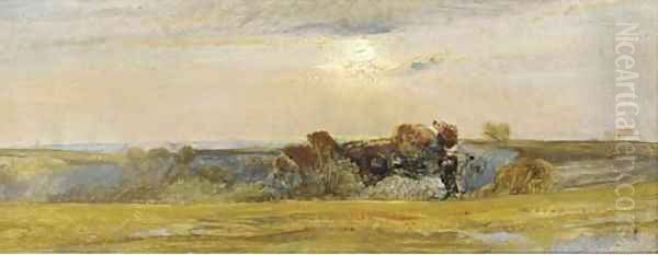 Sunrise over Downland - view 1