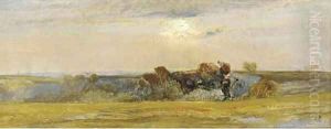 Sunrise over Downland by William James Muller