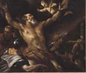 Martirio Di Sant'andrea by Luca Giordano