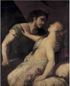 Tarquin And Lucretia by Luca Giordano