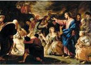 The Raising Of Lazarus by Luca Giordano