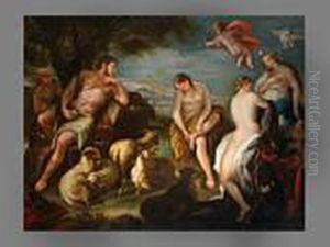 Das Urteil Des Paris by Luca Giordano