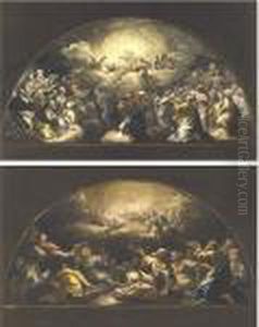 A Scene From The Apocalypse: The Adoration Of The Lamb by Luca Giordano