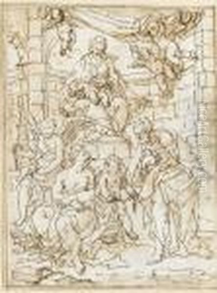 Madonna And Child With Saints And Angels - view 1