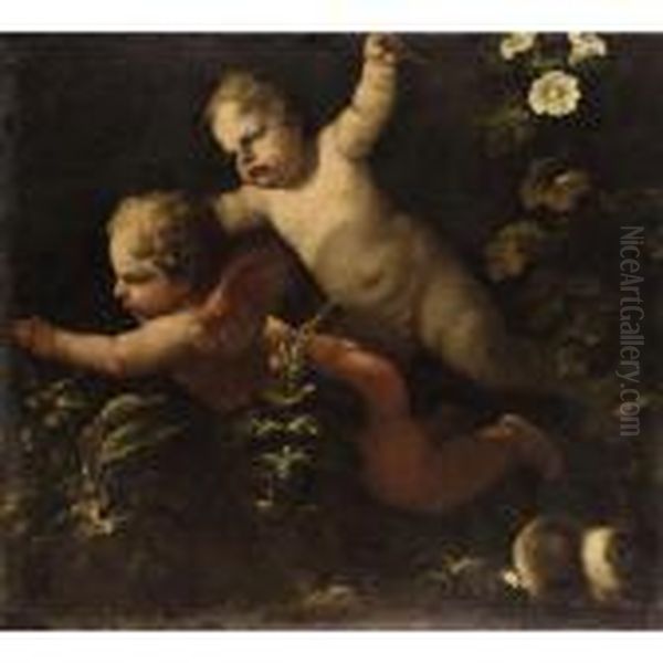 Two Putti - view 1