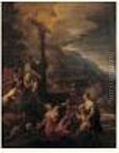 Moise Et Le Serpent D'airain by Luca Giordano