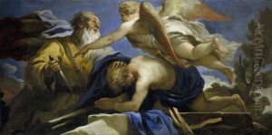 The Sacrifice Of Isaac by Luca Giordano
