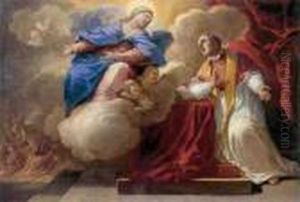 Signed Lower Right Jordanus F. by Luca Giordano