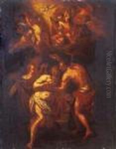 La Deposizione. by Luca Giordano