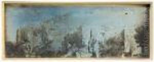 Castel D'asso. Tombeaux Etrusques. by Joseph Philibert Girault De Prangey