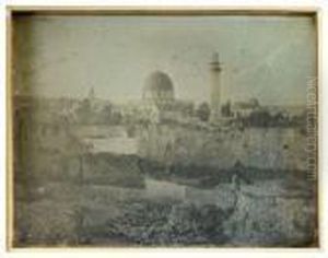 Jerusalem. G[ran]de Mosquee Prise De La Porte Sud by Joseph Philibert Girault De Prangey
