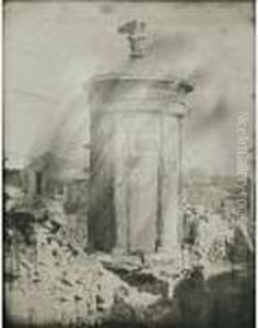 Athenes, Monument Choragique De Lysicrate by Joseph Philibert Girault De Prangey
