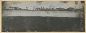 Untitled [palm Trees On The Nile] by Joseph Philibert Girault De Prangey