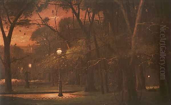 Park Monceau at Night (A Parc Monceau ejjel) 1895 - view 1