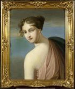 Portrait Of A Woman With Bare Shoulder