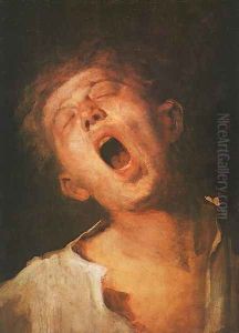 Yawning Apprentice (Asito inas) 1869 by Mihaly Munkacsy