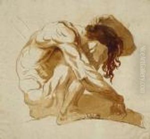 Homme Accroupi by Anne-Louis Girodet de Roucy-Triosson