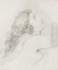 Etude De Femme De Profil by Anne-Louis Girodet de Roucy-Triosson