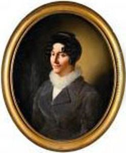 Kvinnoportratt by Anne-Louis Girodet de Roucy-Triosson