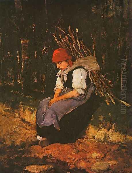 Woman Carrying Faggots (Rozsehordo no) 1873 - view 1