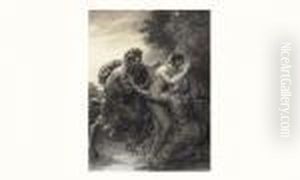 Pan, Syrinx Et Le Dieu Fleuve Ladon by Anne-Louis Girodet de Roucy-Triosson