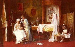 Maternal Happiness by Mihaly Munkacsy