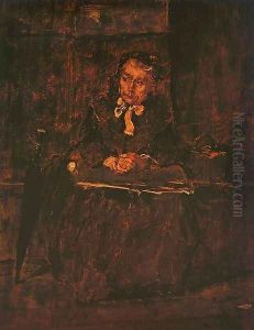 Seated Old Woman- Study for "The Pawnbroker's Shop" (Ulo oregasszony - Tanulmany a zaloghaz cimu kephez) 1873